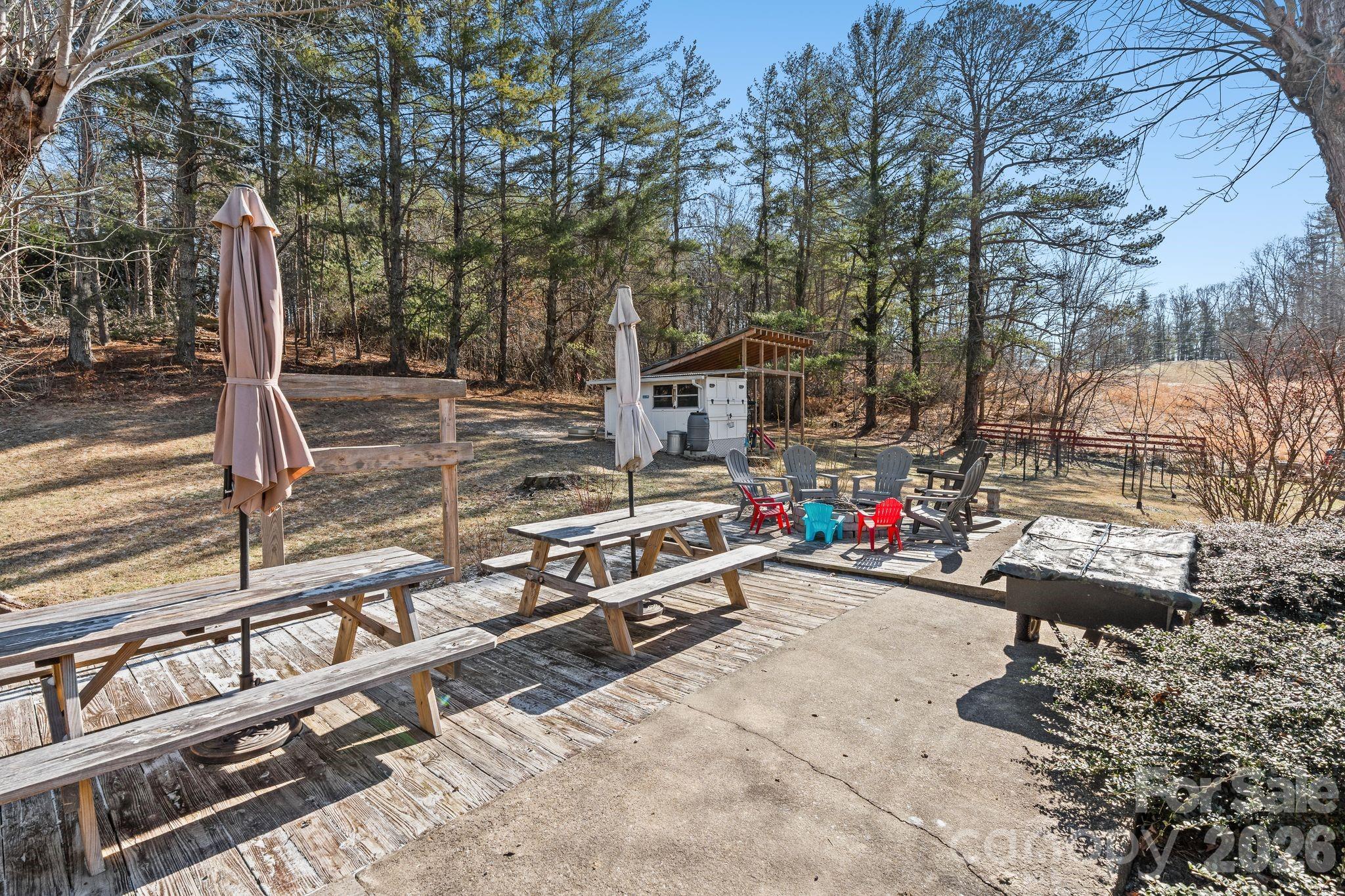 1348 Jenkins Valley Road Alexander, NC 28701 - Photo 37 of 44 a view of a street with sitting area