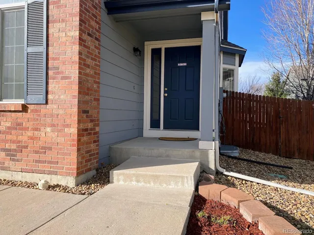 a view of front door of house