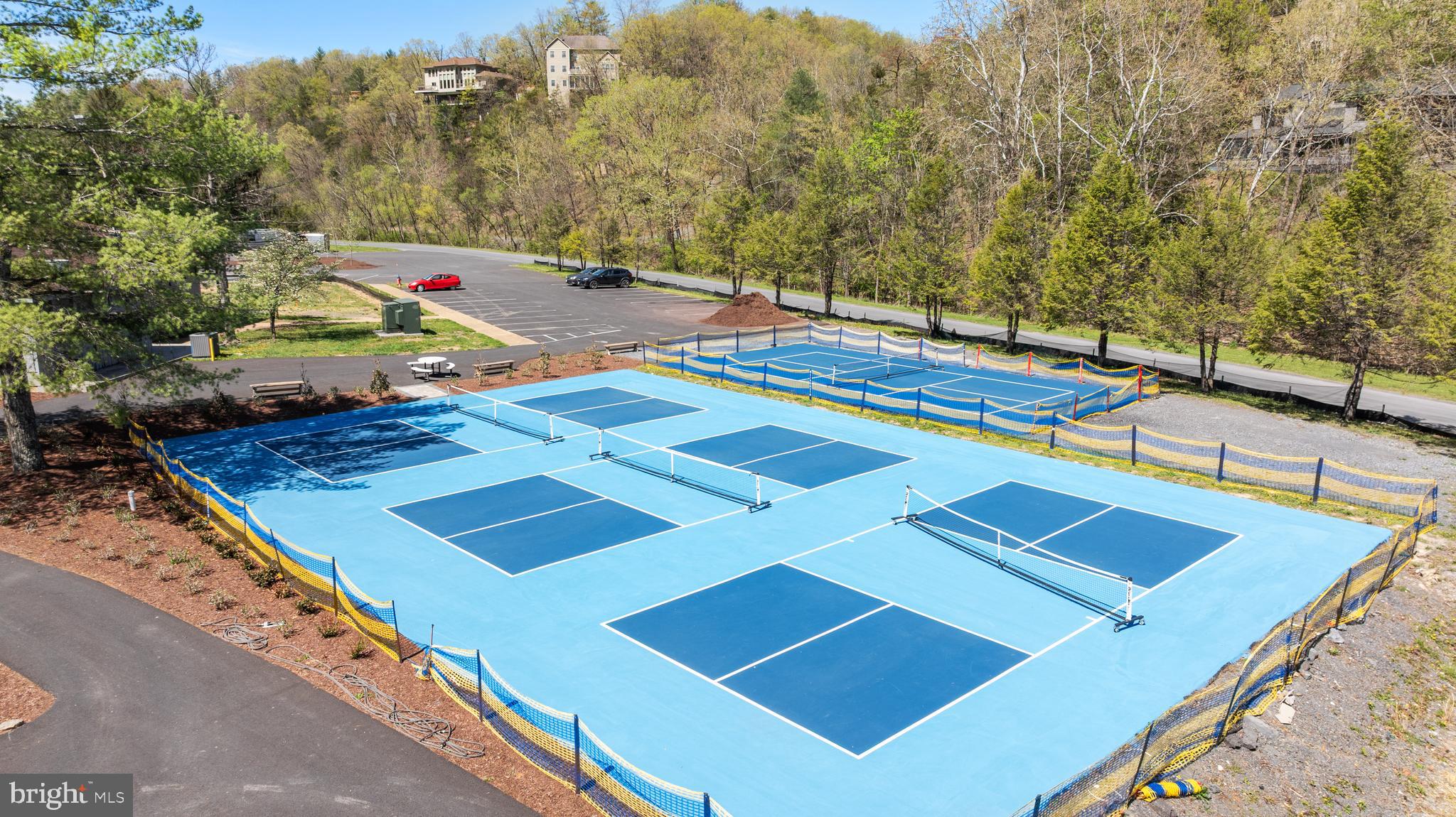 Alum Springs Road Basye, VA 22810 - Photo 56 of 63 a view of a tennis ground with large trees