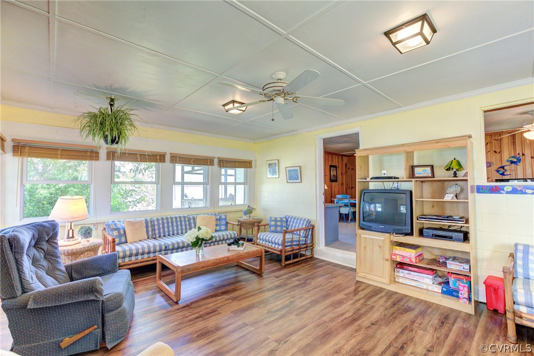 528 Old Mill Point Road Laneview, VA 22504 - Photo 14 of 30 a living room with furniture and a flat screen tv