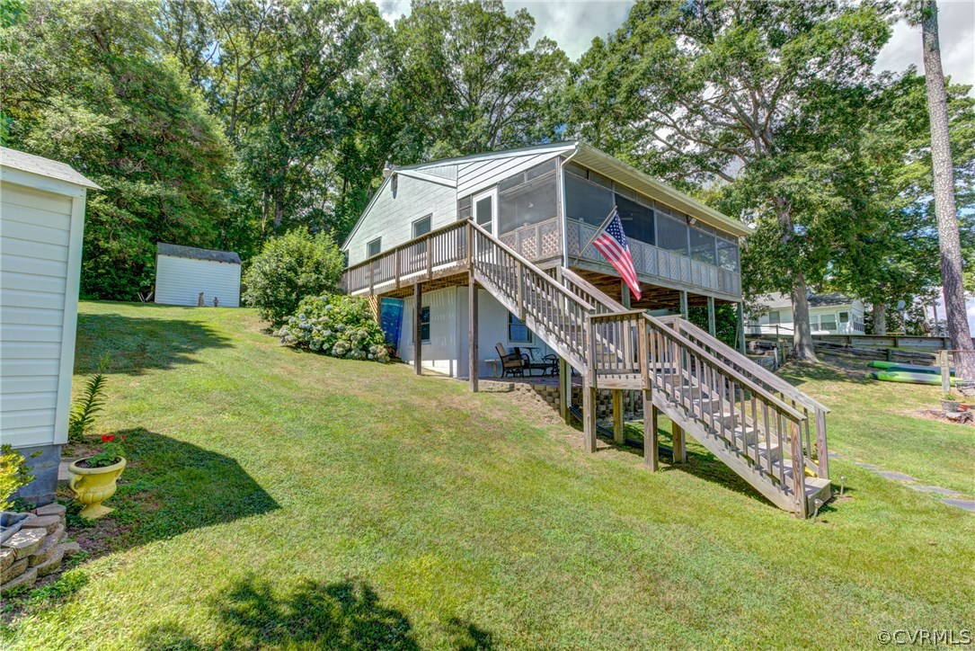 528 Old Mill Point Road Laneview, VA 22504 - Photo 25 of 30 a view of a house with a yard