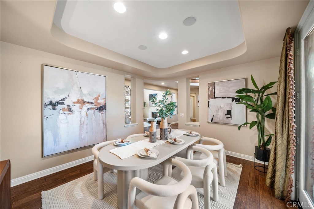 2241 Redwood Drive Glendora, CA 91741 - Photo 14 of 68 a view of a dining room with furniture window and wooden floor