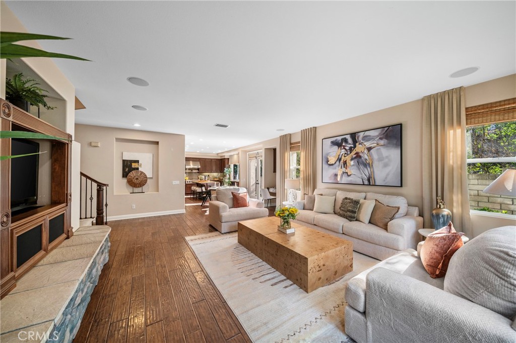 2241 Redwood Drive Glendora, CA 91741 - Photo 16 of 68 a living room with furniture wooden floor and a flat screen tv