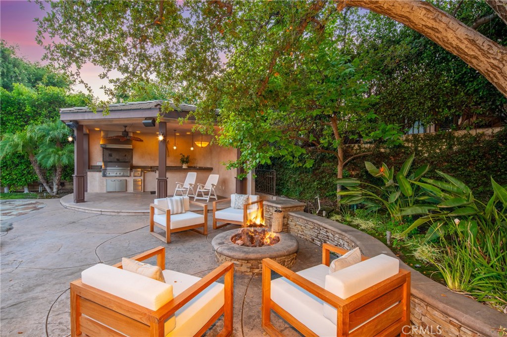 2241 Redwood Drive Glendora, CA 91741 - Photo 50 of 68 a view of a backyard with sitting area
