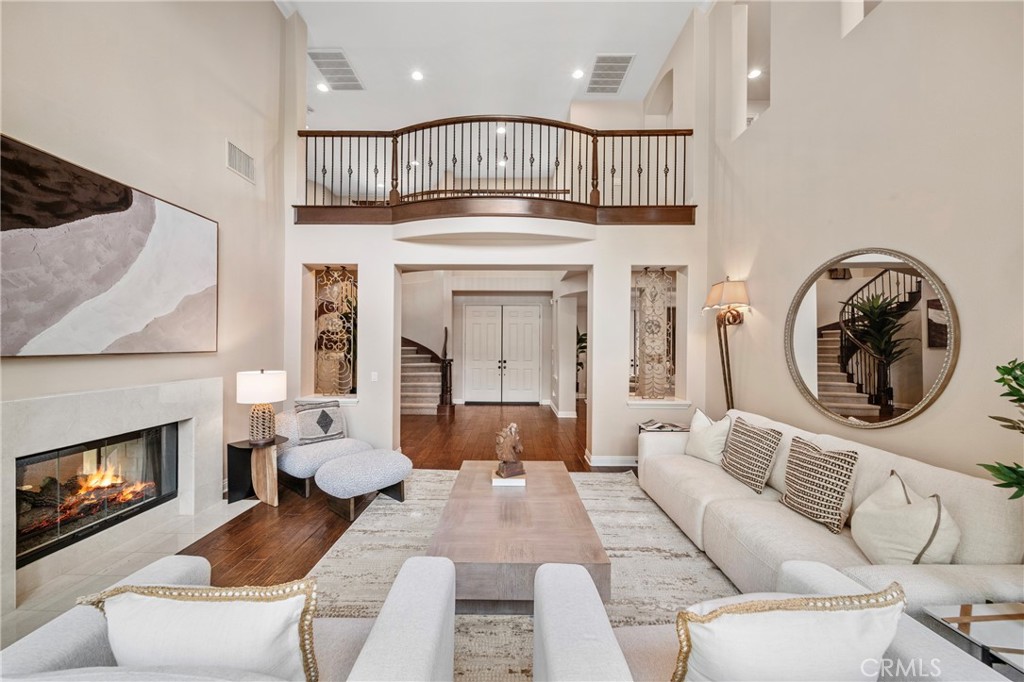 2241 Redwood Drive Glendora, CA 91741 - Photo 9 of 68 a living room with furniture and a fireplace