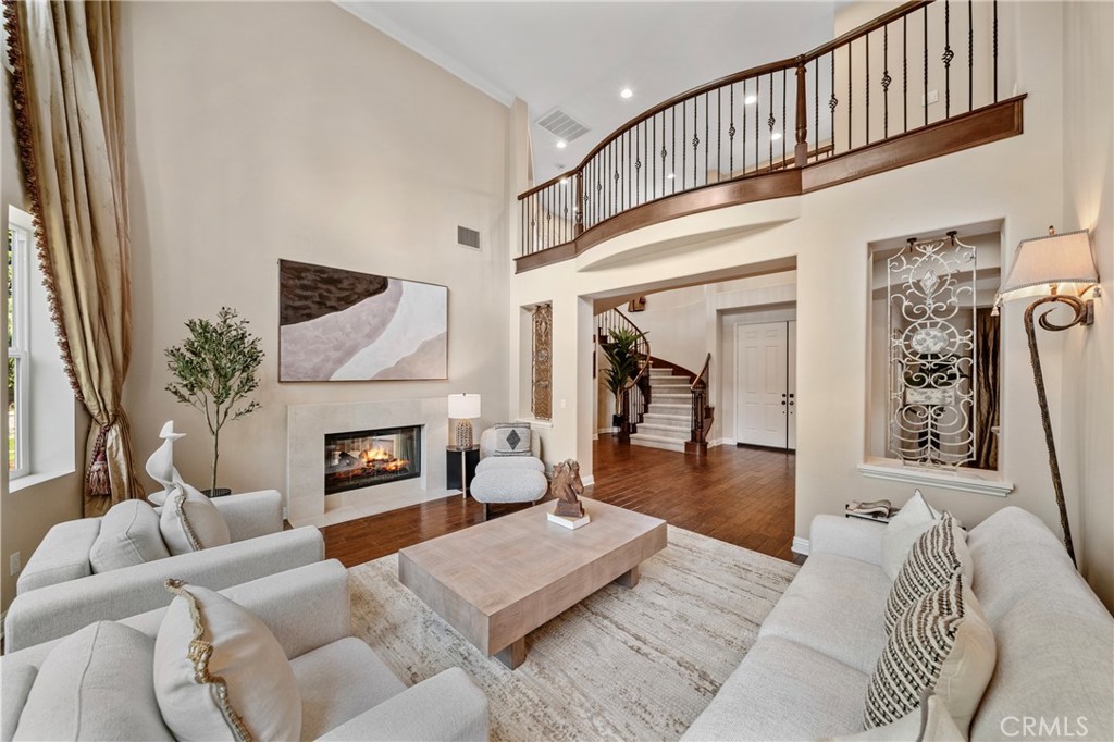 2241 Redwood Drive Glendora, CA 91741 - Photo 10 of 68 a living room with furniture and a fireplace