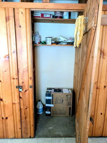 a view of water heater room