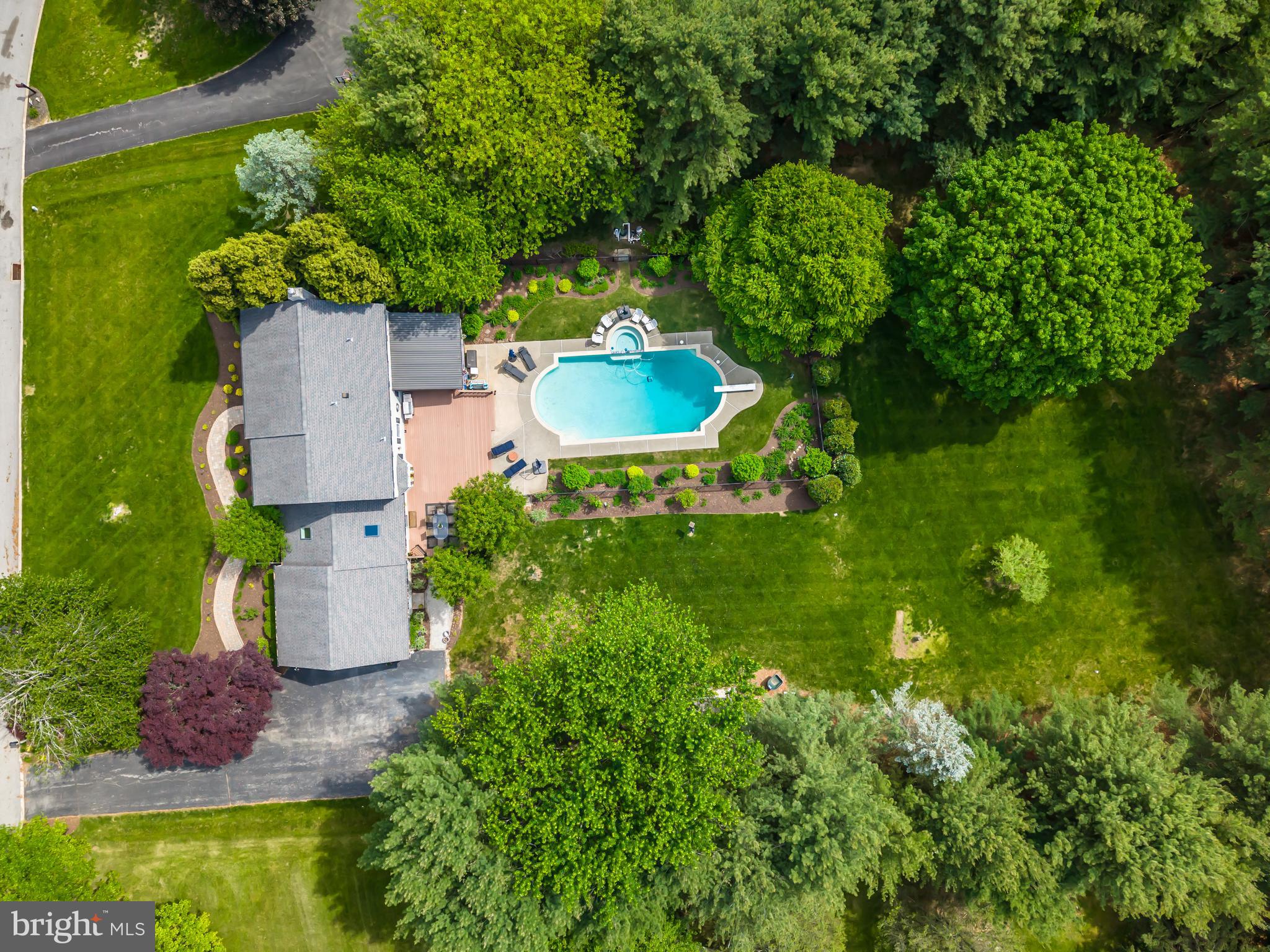 33 Collins Mill Road Chester Springs, PA 19425 - Photo 61 of 64 Aerial view of backyard