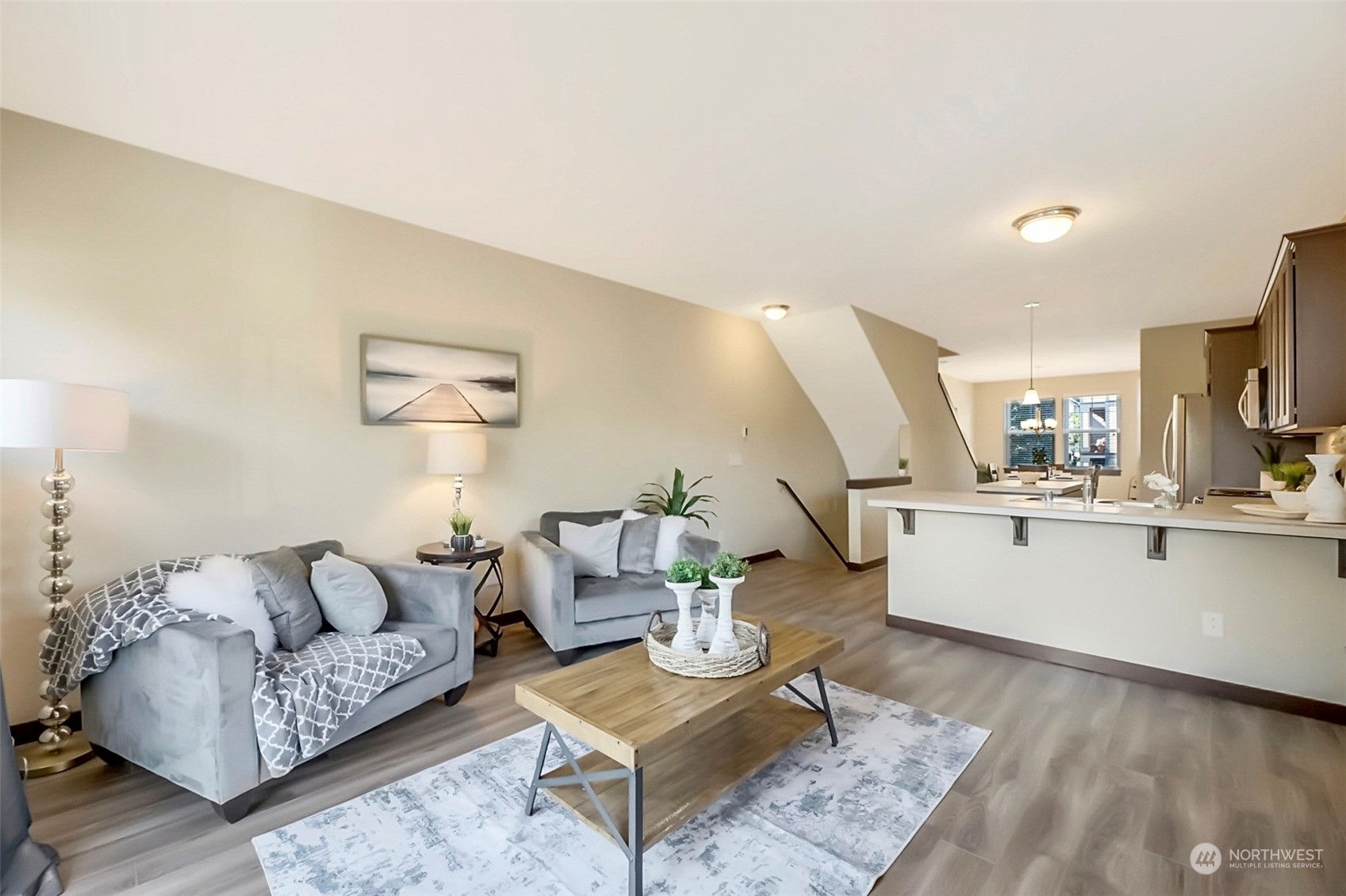 7100 Shinkle Place Southwest Seattle, WA 98106 - Photo 11 of 40 a living room with furniture and view of kitchen