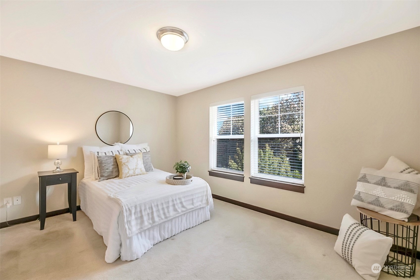 7100 Shinkle Place Southwest Seattle, WA 98106 - Photo 31 of 40 a bedroom with a bed chair and a large window