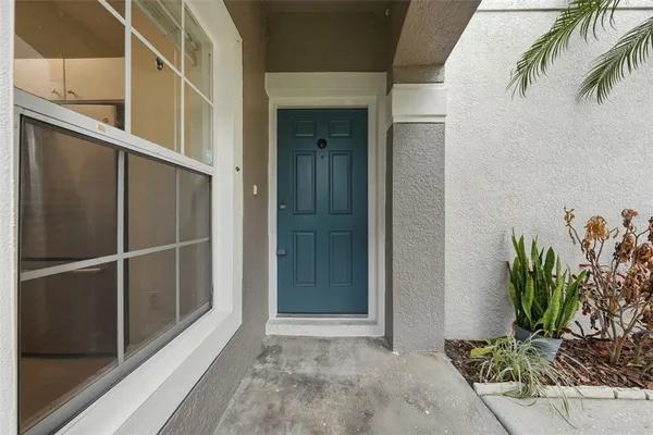 a view of front door