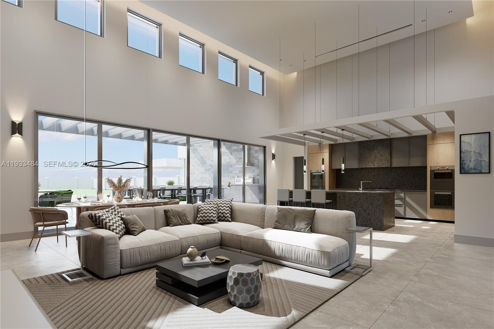 6200 Southwest 83rd Avenue Miami, FL 33143 - Photo 2 of 9 a living room with furniture and a large window