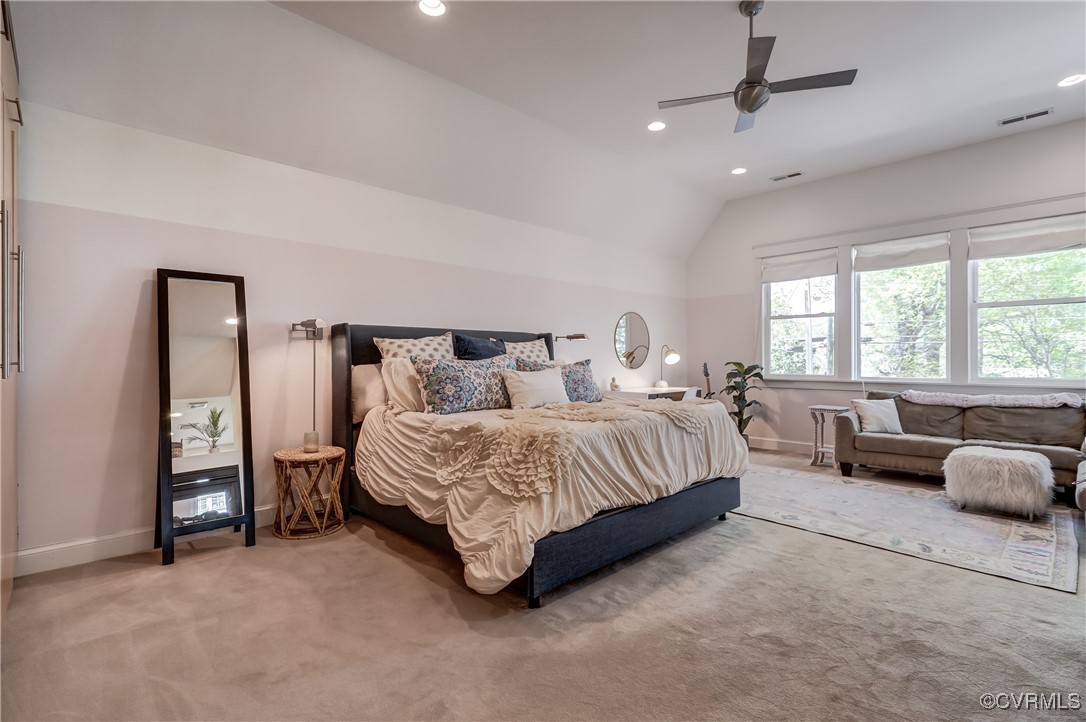 3906 Brook Road Richmond, VA 23227 - Photo 31 of 50 a spacious bedroom with a bed and a couch