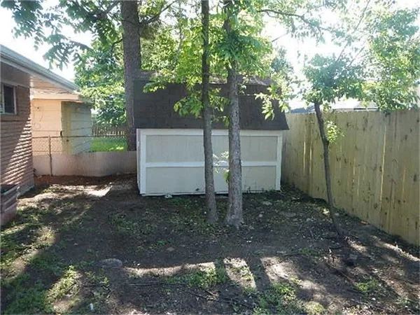 a backyard of a house