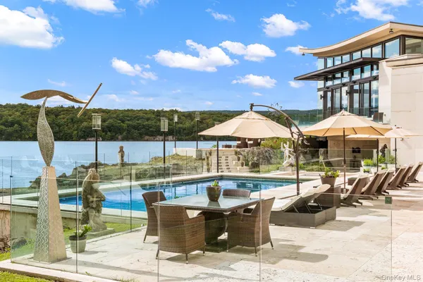 a view of outdoor space yard swimming pool and patio