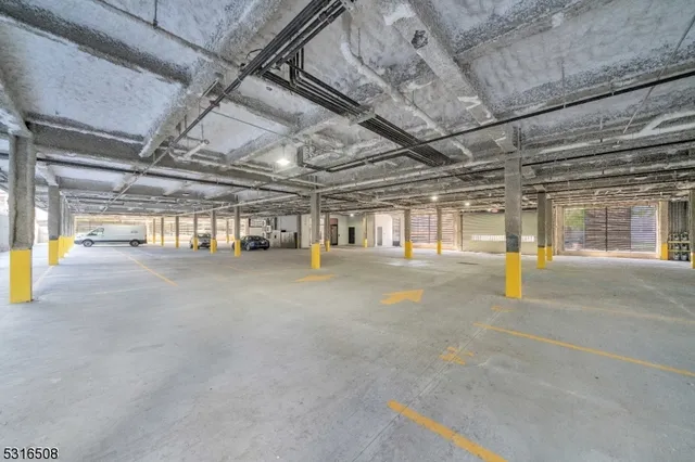 a view of empty room with staircase