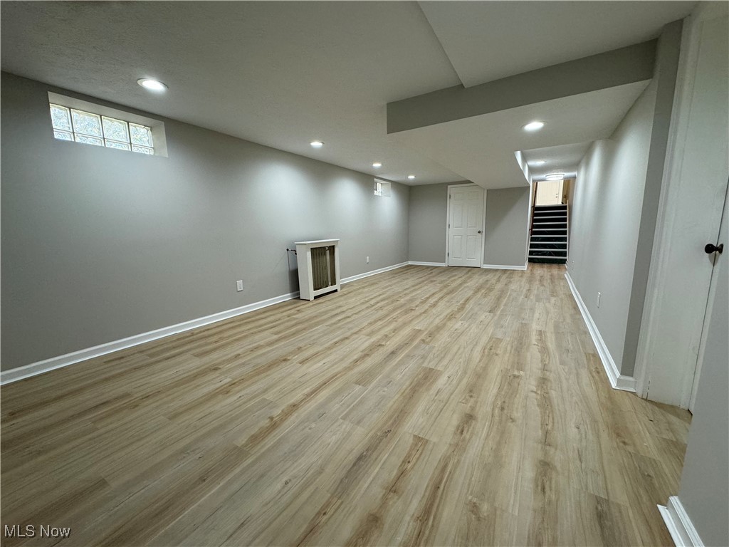 1729 East Pleasant Valley Road Independence, OH 44131 - Photo 29 of 41 Basement with light wood-type flooring