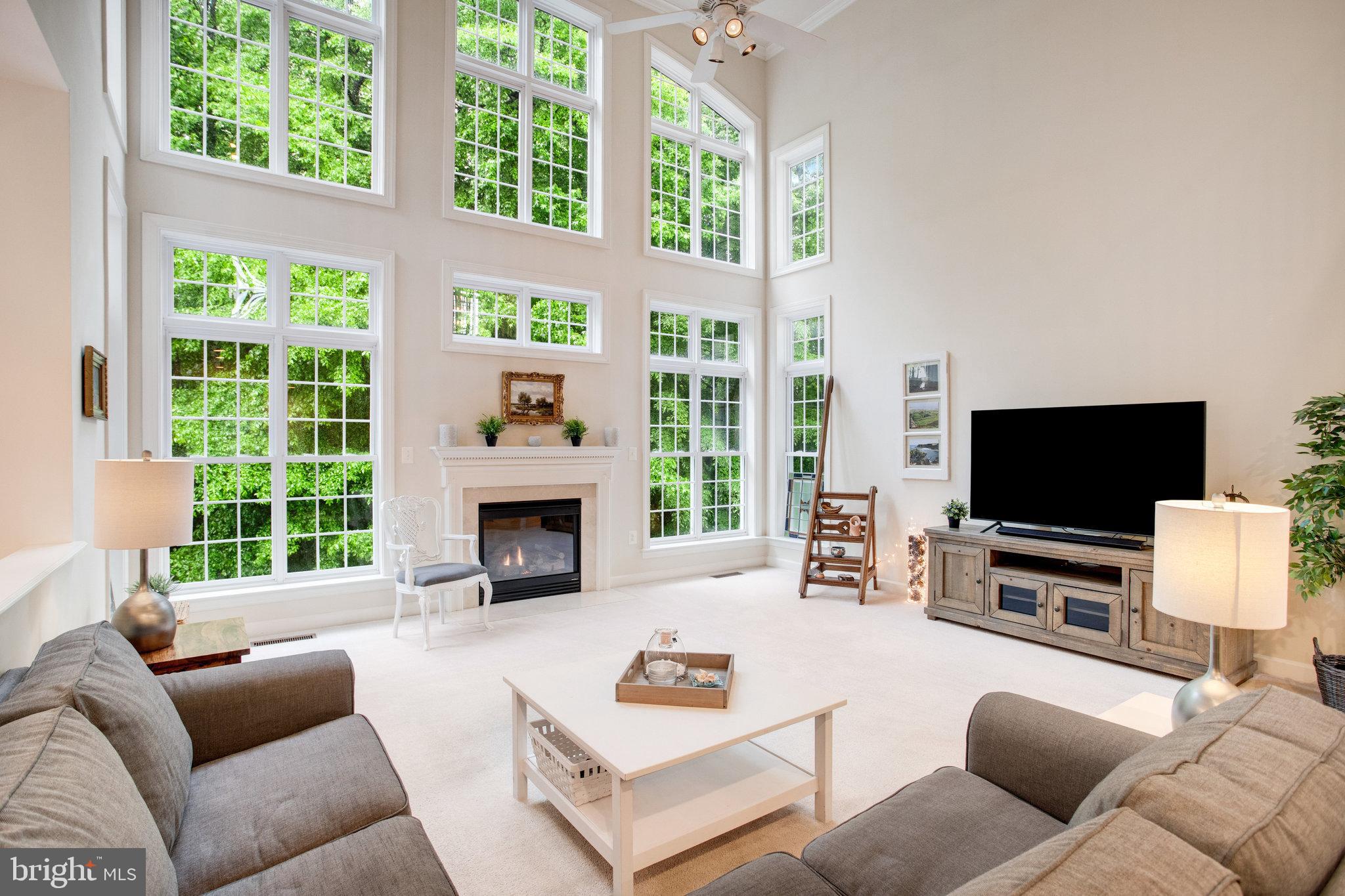 18565 Kerill Road Triangle, VA 22172 - Photo 27 of 59 a living room with furniture a fireplace and a flat screen tv