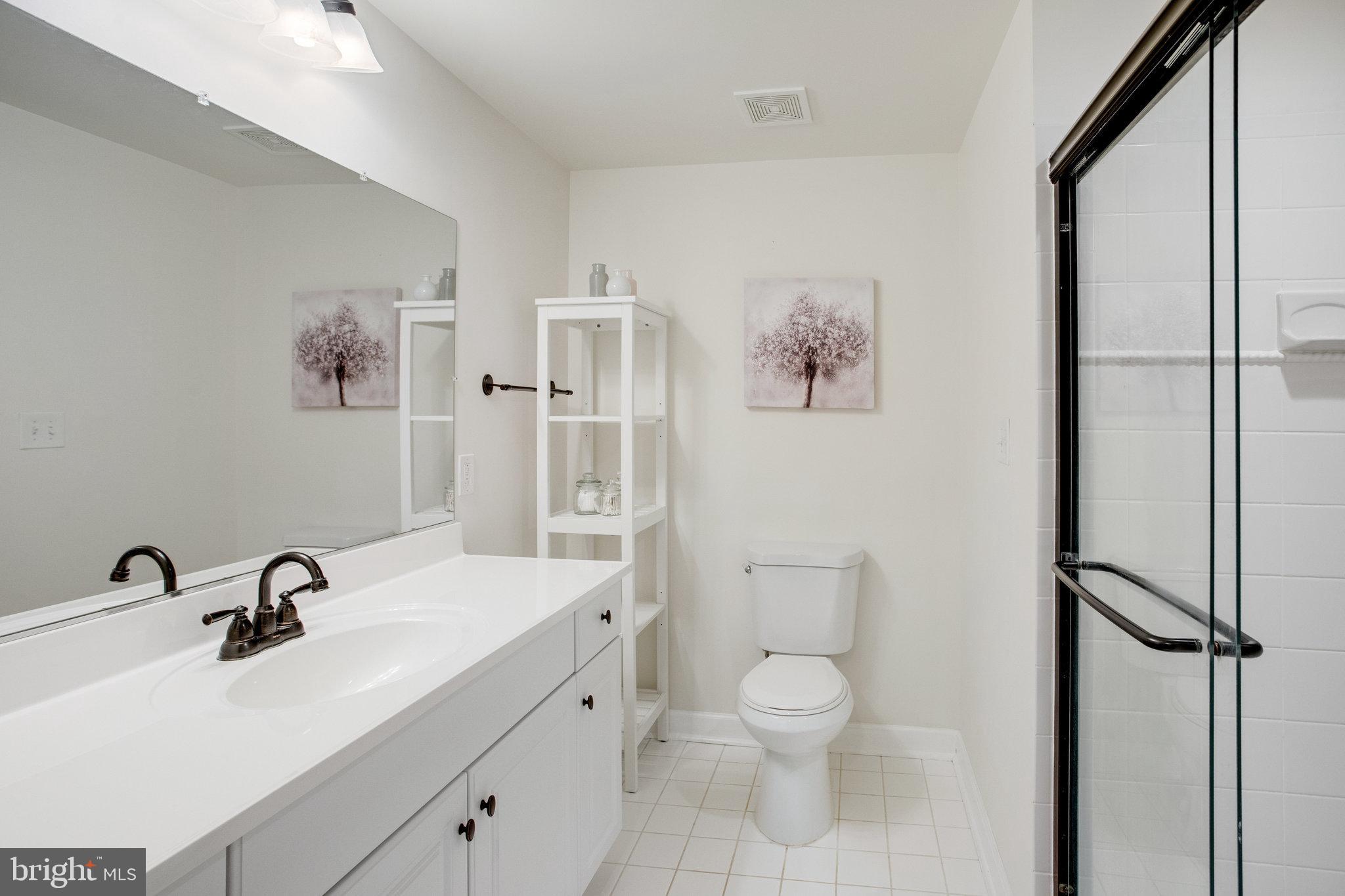 18565 Kerill Road Triangle, VA 22172 - Photo 50 of 59 a bathroom with a sink mirror and toilet