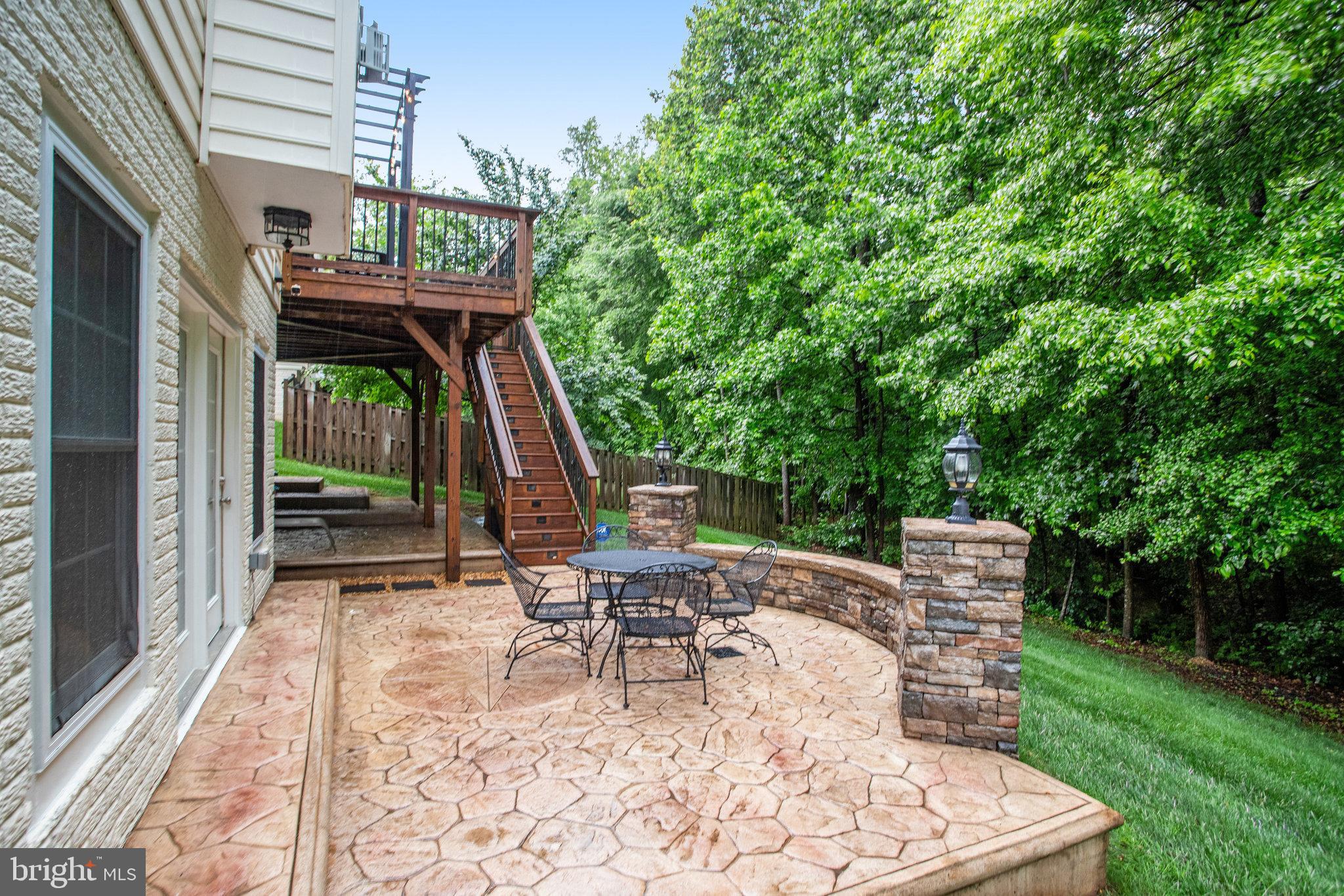 18565 Kerill Road Triangle, VA 22172 - Photo 9 of 59 a view of a chairs and table in backyard of the house