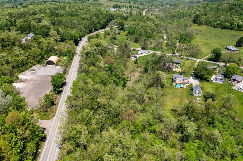20 Coleman Road McDonald, PA 15057 - Photo 27 of 39 an aerial view of residential house with outdoor space and trees all around