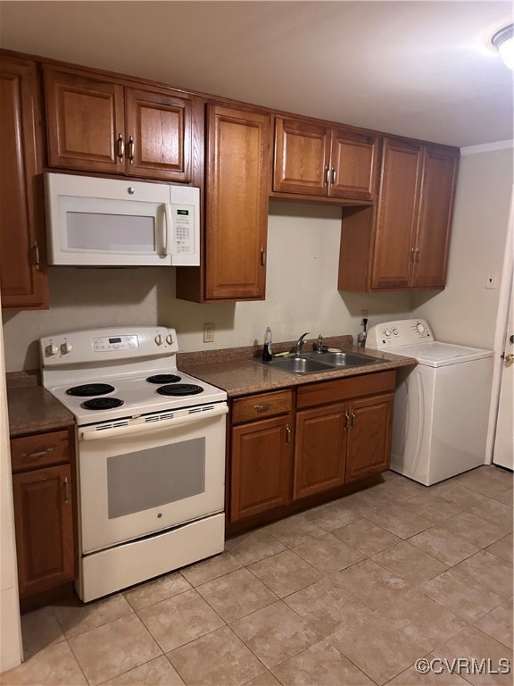 445 Smiley Road Hampton, VA 23663 - Photo 6 of 8 Kitchen with sink, stove, and washer / dryer