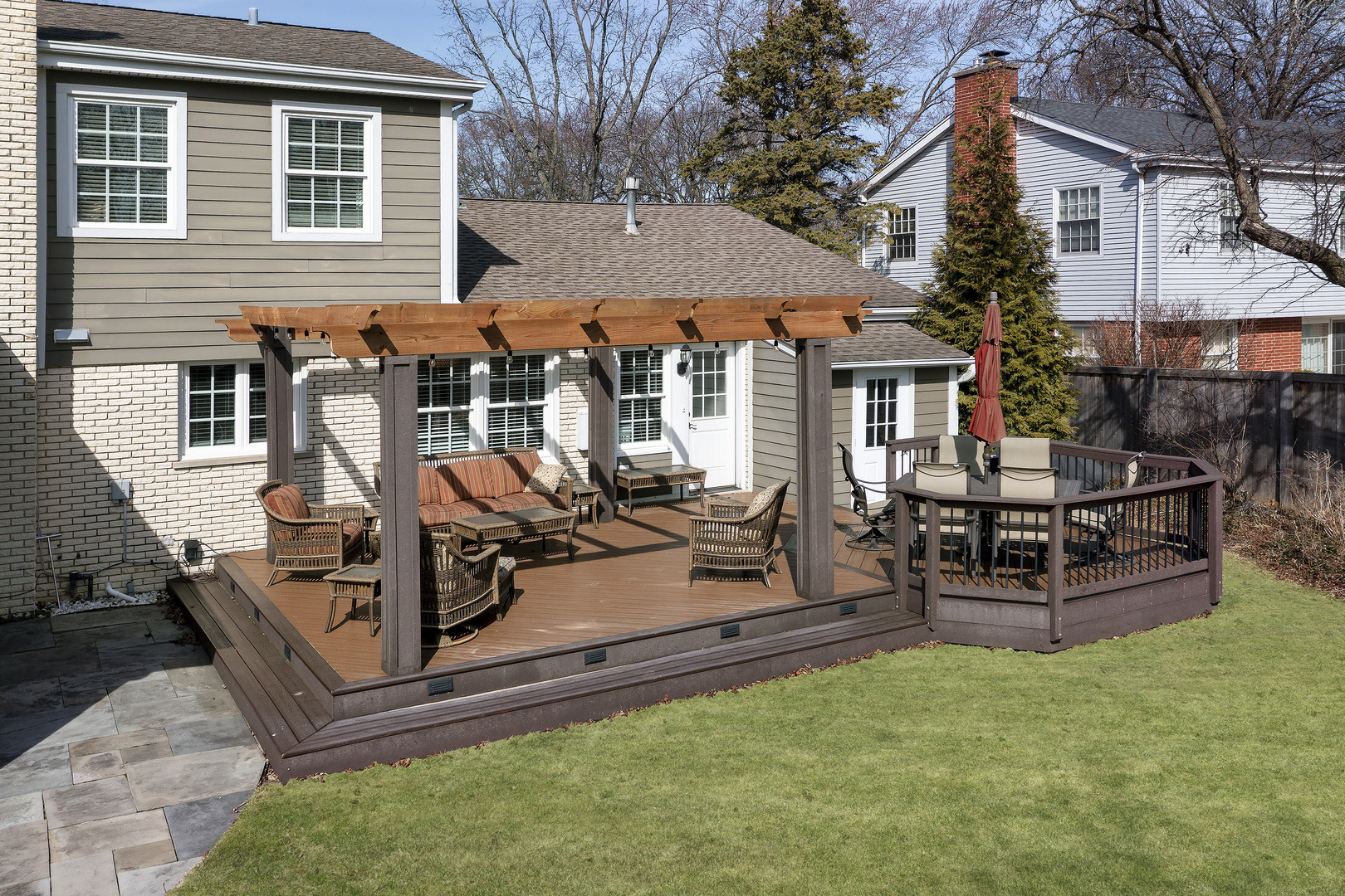 2915 Shannon Road Northbrook, IL 60062 - Photo 28 of 33 a view of a house with backyard porch and sitting area