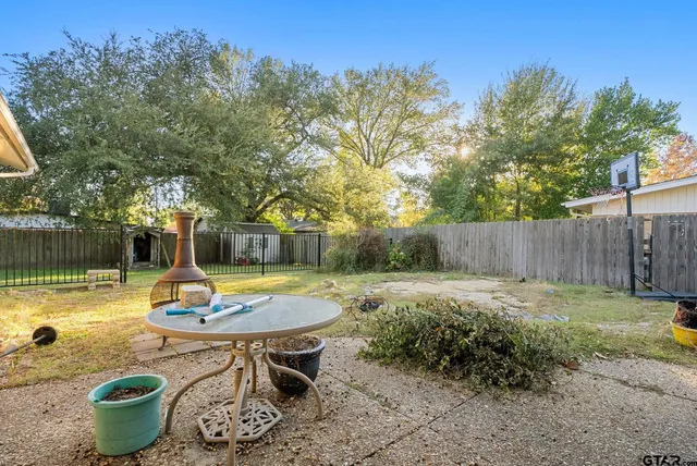 a view of a house with a patio