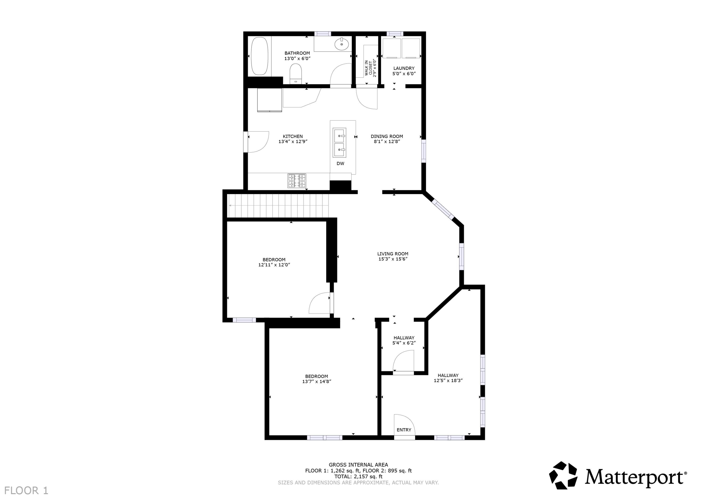 104 West 5th Street Cochrane, WI 54622 - Photo 48 of 49 1st Floor Plan