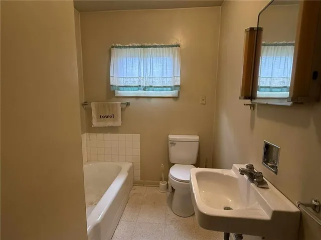 a bathroom with a sink and a toilet