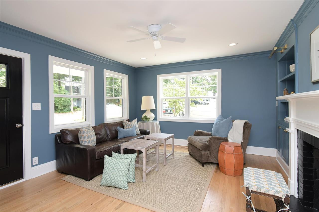 2017 Pine Drive Raleigh, NC 27608 - Photo 3 of 25 a living room with furniture and a large window