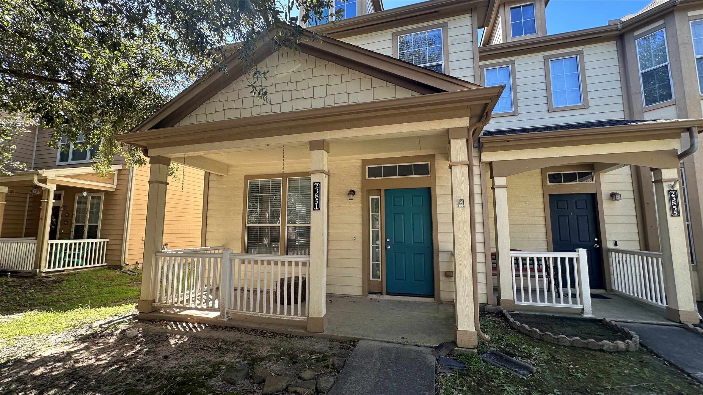 23851 Single Oak Street Spring, TX 77373 - Photo 2 of 15 a front view of a house with a yard