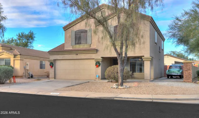 a view of a white house