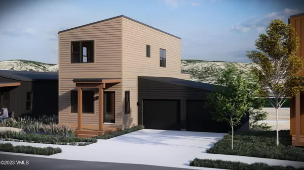 a front view of a house