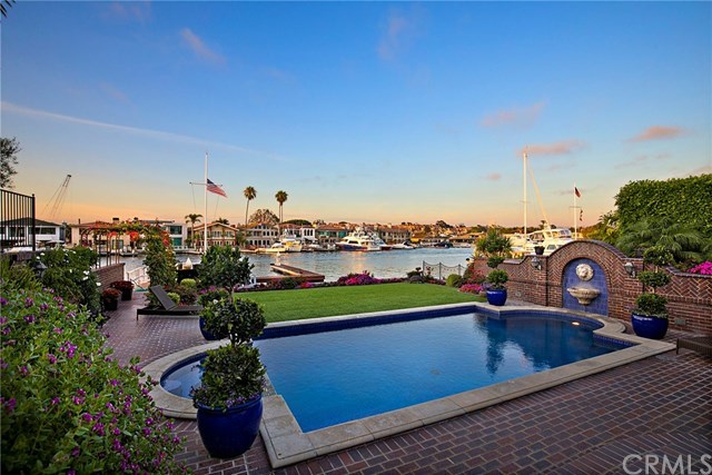 3 Harbor Island Newport Beach, CA 92660 - Photo 25 of 73 This rare lot features a pool, spa, grass and garden and a dock and slip that will accommodate a 65 ft vessel and Duffy.