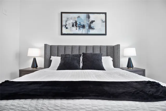 a view of bedroom with furniture