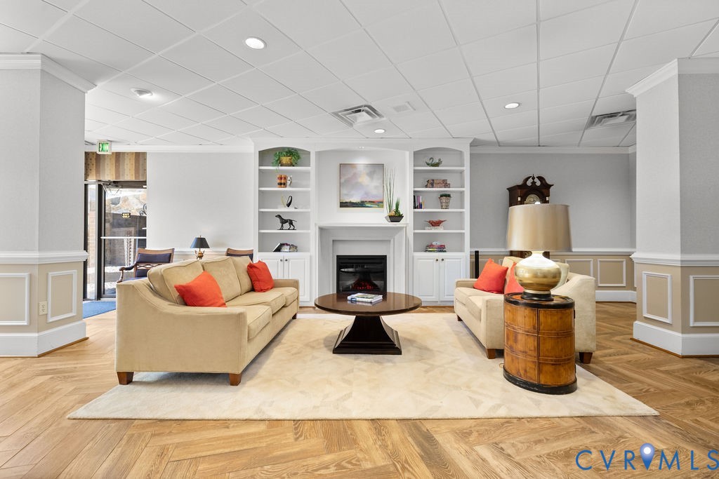 2956 Hathaway Road, Unit U704 Richmond, VA 23225 - Photo 40 of 42 Herringbone wood-finish flooring complements a cen