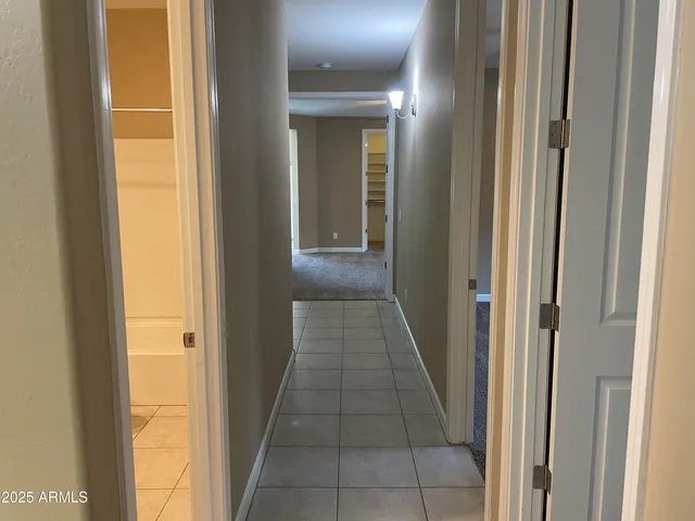 a hallway with a view of a hallway