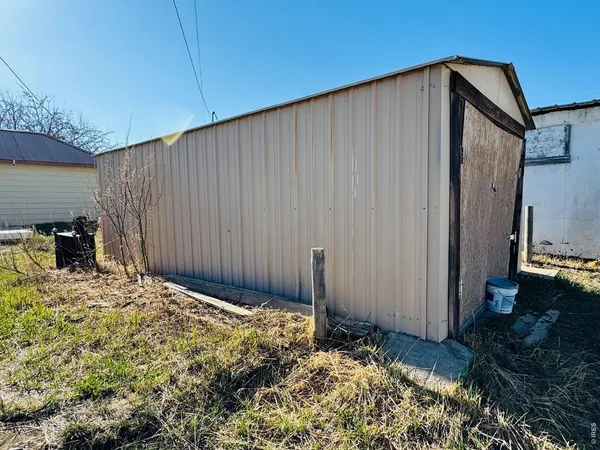 a backyard of a house