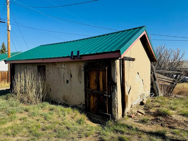 a backyard of a house