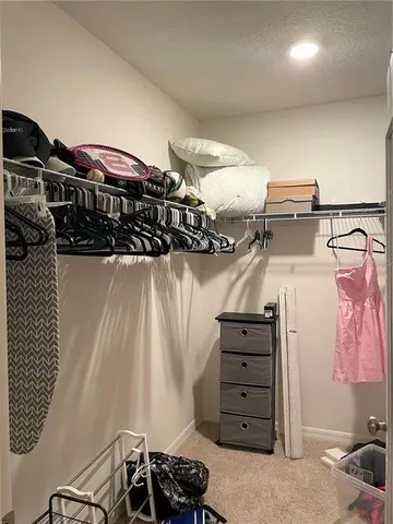 a view of a walk in closet