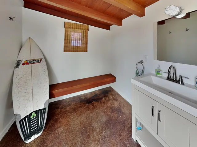 a room with storage and utility