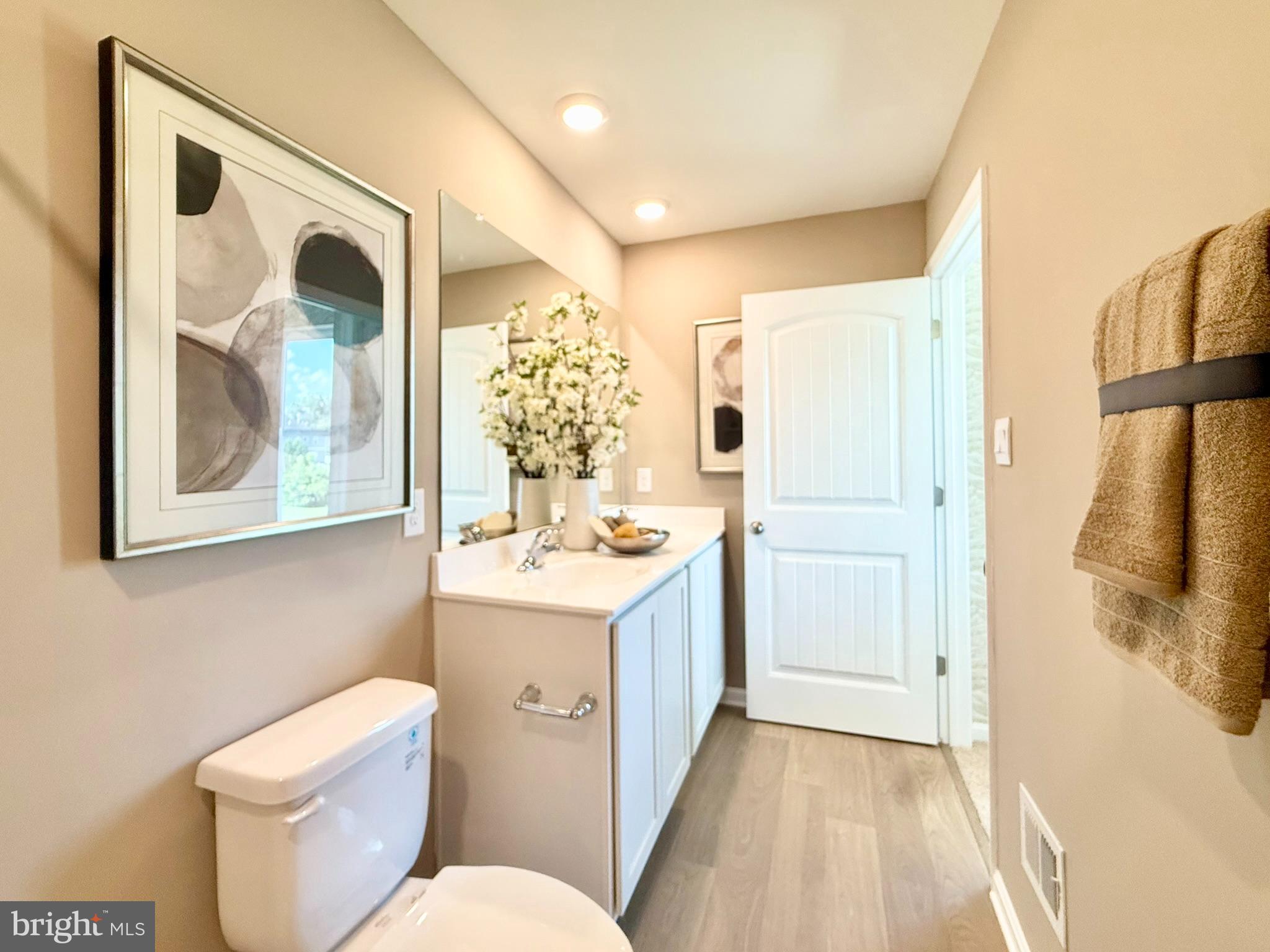 21471 Farmington Road Frankford, DE 19945 - Photo 20 of 30 a bathroom with a sink and mirror with toilet