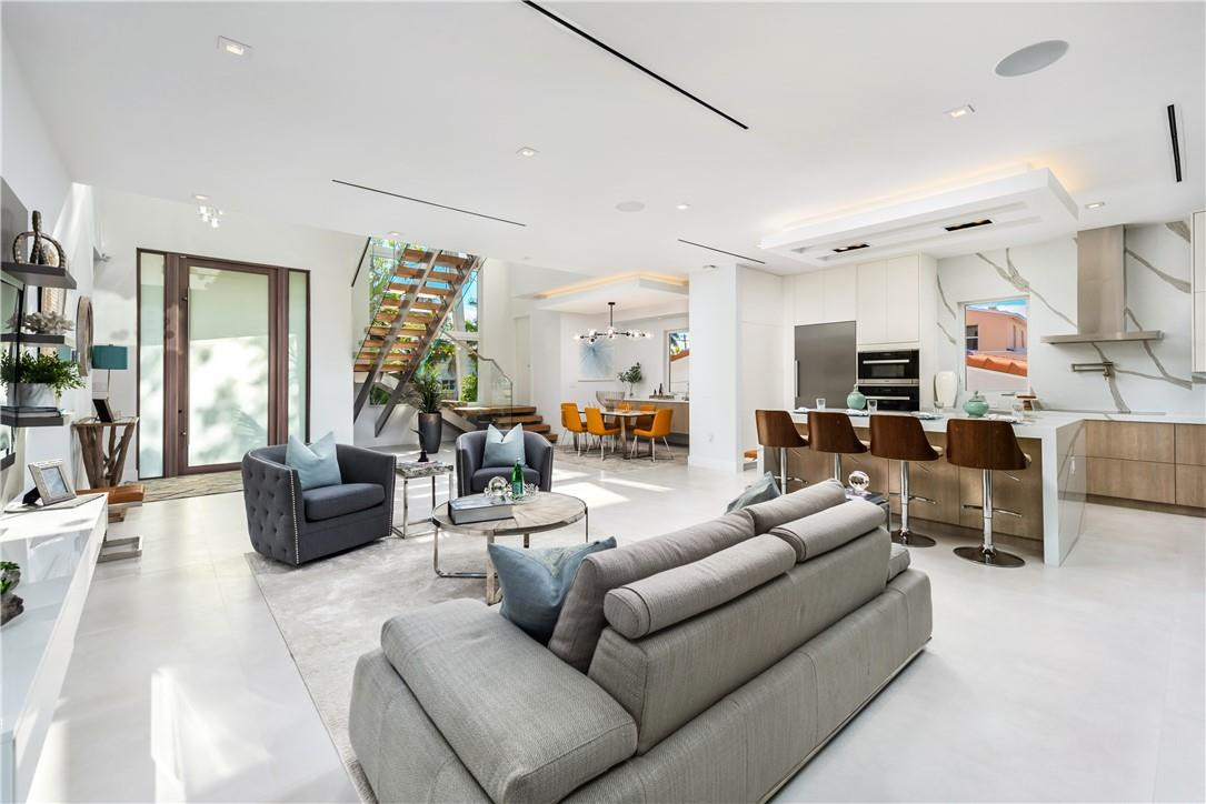 4610 Alton Road Miami Beach, FL 33140 - Photo 8 of 60 a living room with furniture and a large window