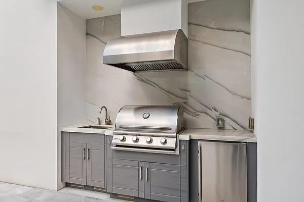 a view of a kitchen with stove