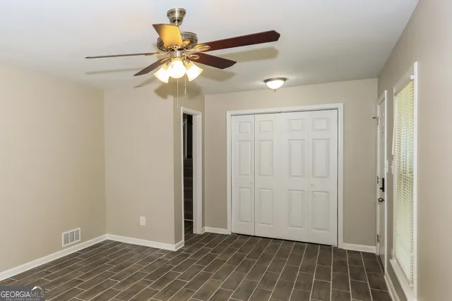 a view of an empty room