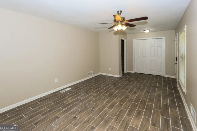 a view of an empty room