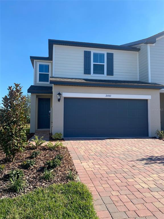 a front view of a house