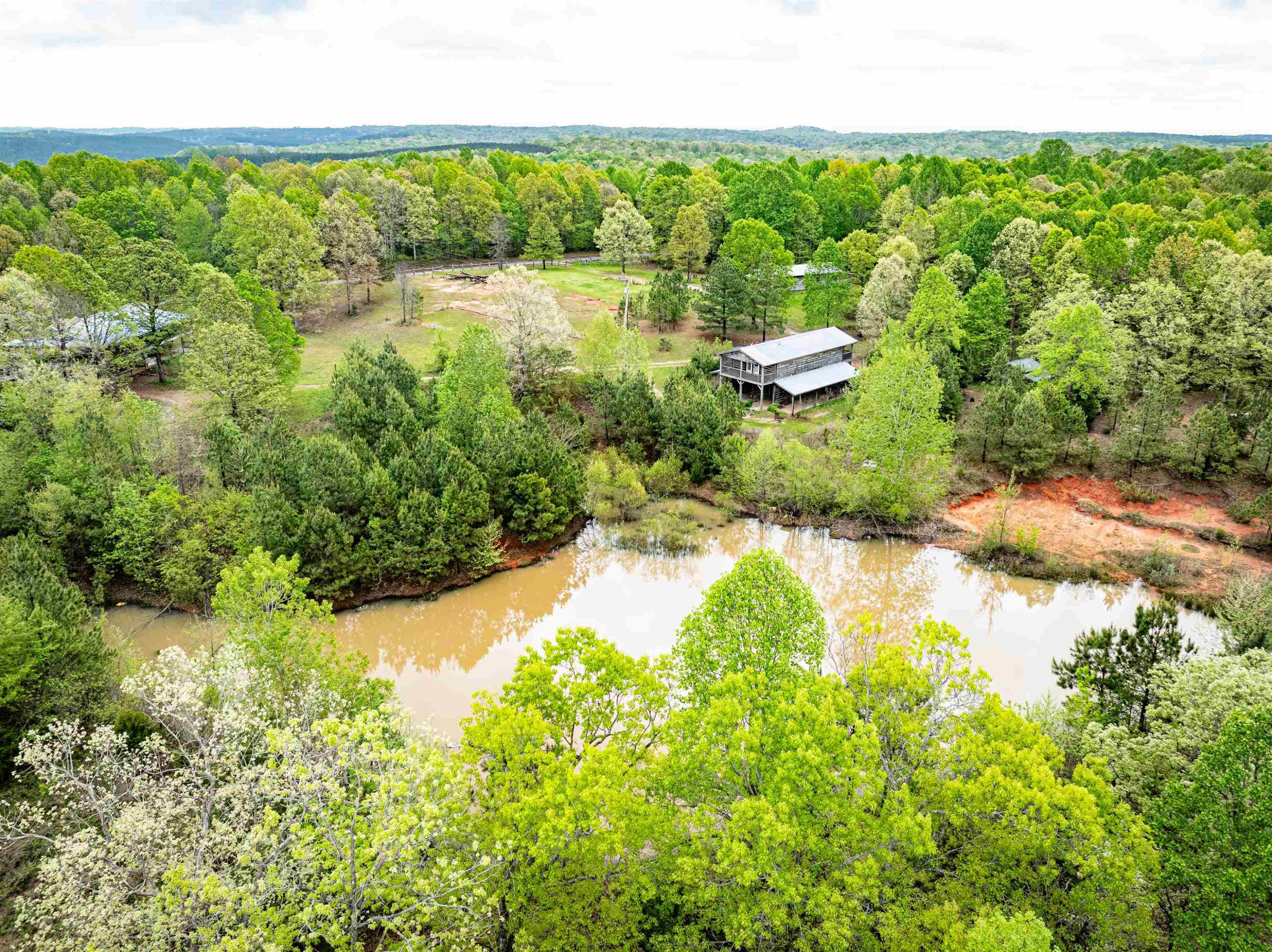 800 Bob's Landing Road Bath Springs, TN 38311 - Photo 18 of 48 a view of a lake with a yard