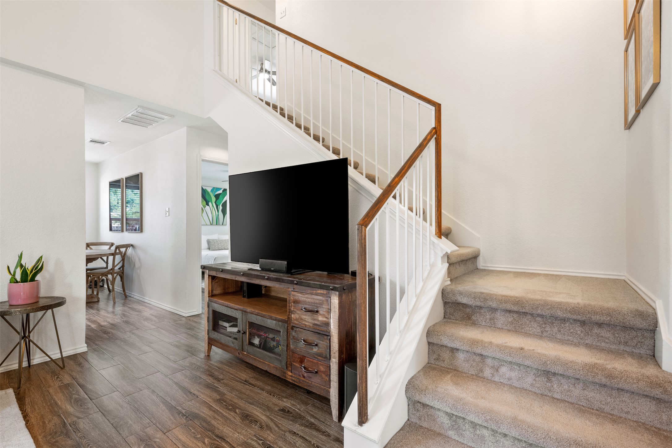 3116 Port Anne Way Leander, TX 78641 - Photo 17 of 24 Staircase with carpeted treads